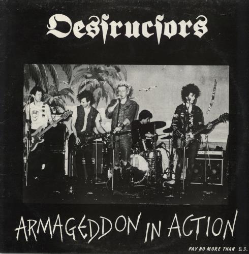 Destructors Armageddon In Action vinyl LP album (LP record) UK 43VLPAR793014