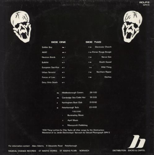 Destructors Armageddon In Action vinyl LP album (LP record) UK 43VLPAR793014