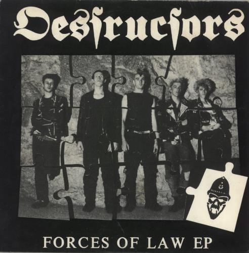 Destructors Forces Of Law EP 7" vinyl single (7 inch record / 45) UK 43V07FO870291