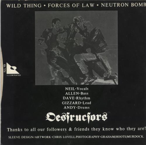 Destructors Forces Of Law EP 7" vinyl single (7 inch record / 45) UK 43V07FO870291