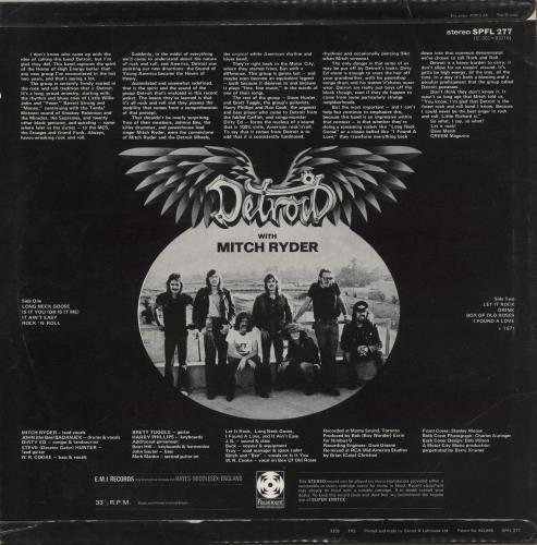Detroit Detroit vinyl LP album (LP record) UK OITLPDE486009