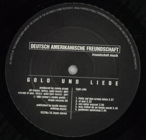 Deutsch Amerikanische Freundschaft Gold Und Liebe - Shrink vinyl LP album (LP record) UK DAFLPGO874511
