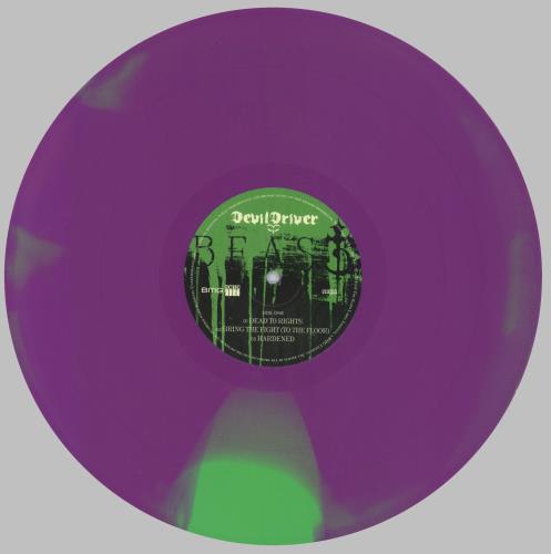DevilDriver Beast - Green and Purple Swirl 2-LP vinyl record set (Double LP Album) UK 1Q02LBE825397
