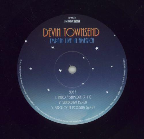 Devin Townsend Empath Live In America 2-LP vinyl record set (Double LP Album) UK DVW2LEM870603