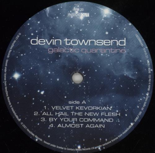 Devin Townsend Galactic Quarantine 2-LP vinyl record set (Double LP Album) UK DVW2LGA870606