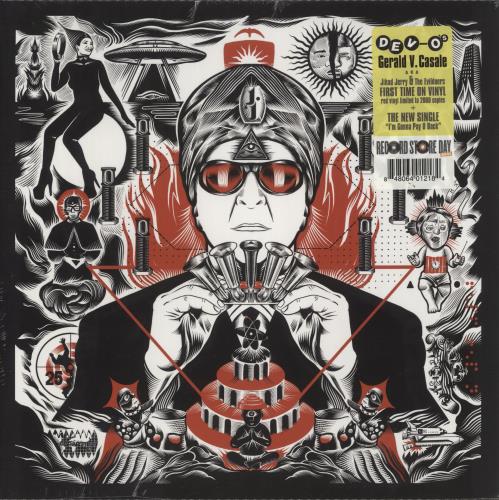 Devo A K A Jihad Jerry & The Evildoers - Red Swirl Vinyl - RSD21 - Sealed vinyl LP album (LP record) US DVOLPAK865877