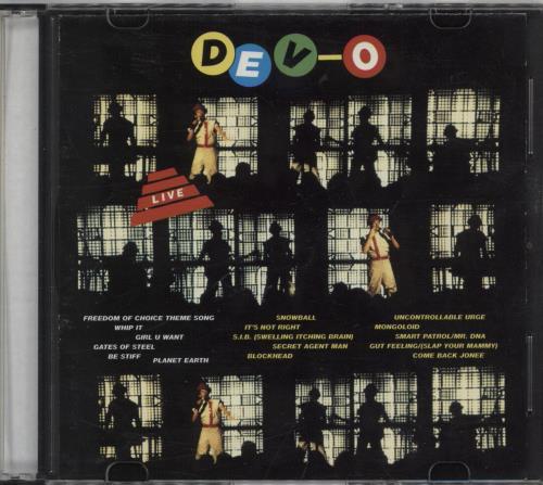 Devo Dev-O Live CD album (CDLP) US DVOCDDE870771