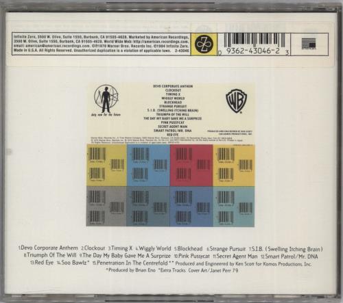 Devo Duty Now For The Future CD album (CDLP) US DVOCDDU452534