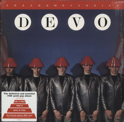 Devo Freedom Of Choice - Red Vinyl vinyl LP album (LP record) US DVOLPFR494229