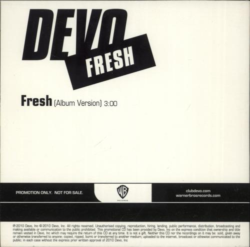 Devo Fresh CD single (CD5 / 5") US DVOC5FR509642