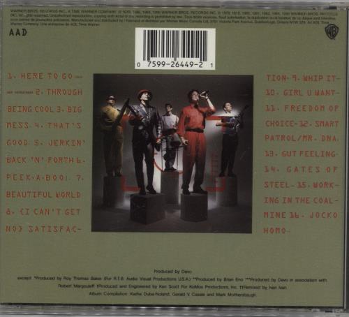 Devo Greatest Hits CD album (CDLP) Canadian DVOCDGR870758