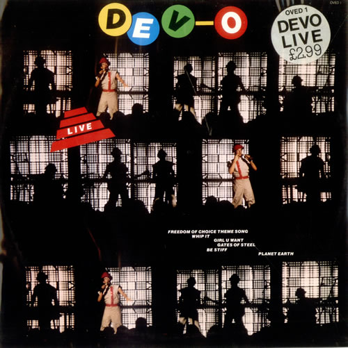Devo Live - stickered 12" vinyl single (12 inch record / Maxi-single) UK DVO12LI160864