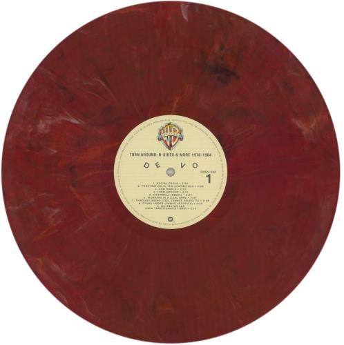 Devo Turn Around: B-Sides & More [1978-1984] - Red with White & Black Marble Vinyl vinyl LP album (LP record) US DVOLPTU859944