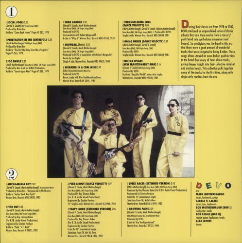 Devo Turn Around: B-Sides & More [1978-1984] - Red with White & Black Marble Vinyl vinyl LP album (LP record) US DVOLPTU859944