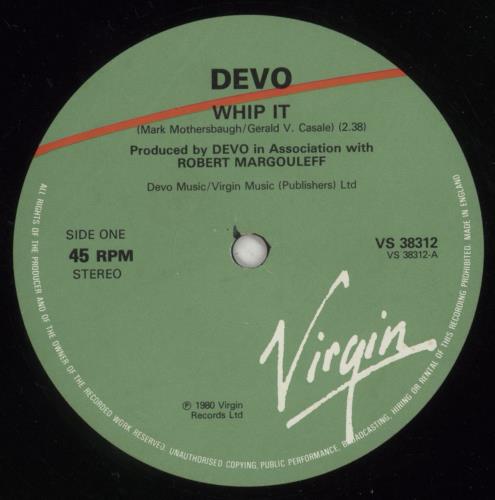 Devo Whip It - EX 12" vinyl single (12 inch record / Maxi-single) UK DVO12WH874583