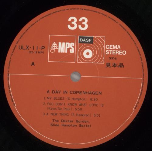 Dexter Gordon & Slide Hampton A Day In Copenhagen vinyl LP album (LP record) Japanese DD8LPAD883940