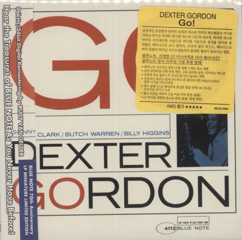Dexter Gordon Go! CD album (CDLP) Korean DD9CDGO884970