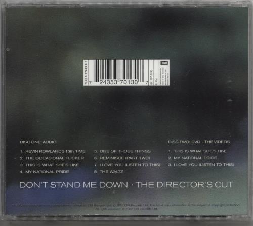 Dexys Midnight Runners Don't Stand Me Down - The Director's Cut 2-disc CD/DVD set UK DEX2DDO865140