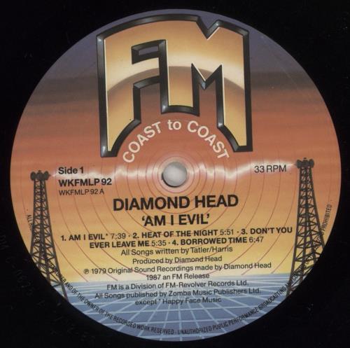 Diamond Head Am I Evil vinyl LP album (LP record) UK DIHLPAM465686