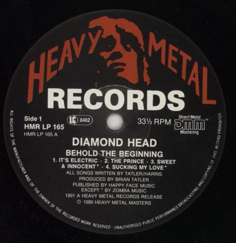 Diamond Head Behold The Beginning vinyl LP album (LP record) UK DIHLPBE849741