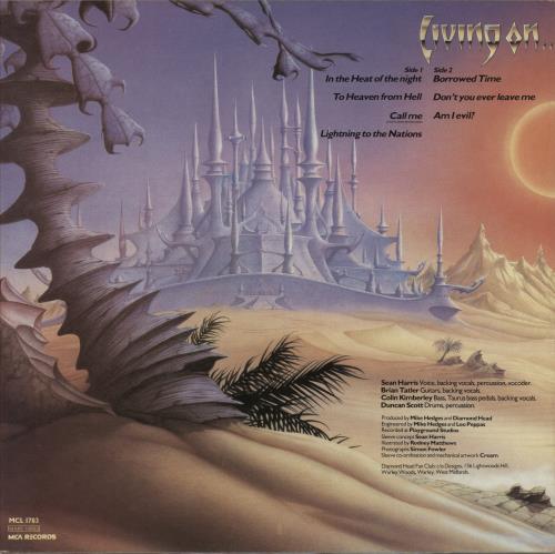 Diamond Head Borrowed Time vinyl LP album (LP record) UK DIHLPBO174971