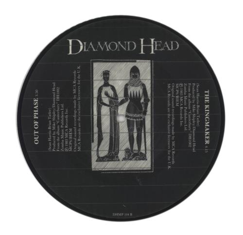 Diamond Head Out Of Phase 7" vinyl picture disc (7 inch picture disc single) UK DIH7POU10394