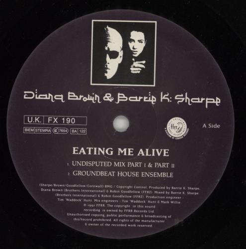 Diana Brown & Barrie K. Sharpe Eating Me Alive 12" vinyl single (12 inch record / Maxi-single) UK H6412EA870445