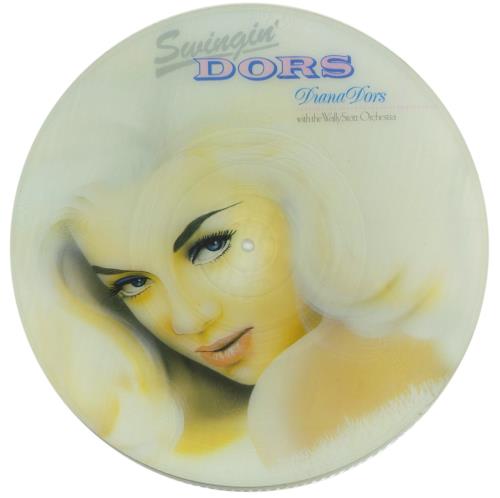 Diana Dors Swingin' Dors - Test Pressing picture disc LP (vinyl picture disc album) UK DD3PDSW864632