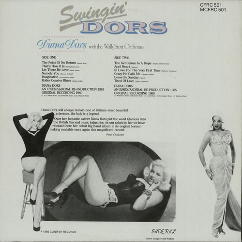 Diana Dors Swingin' Dors vinyl LP album (LP record) UK DD3LPSW410595