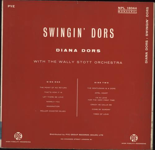 Diana Dors Swingin' Dors vinyl LP album (LP record) UK DD3LPSW450626