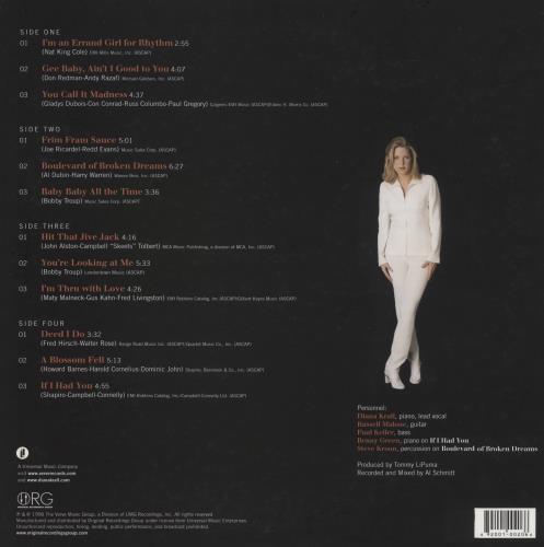 Diana Krall All For You 2-LP vinyl record set (Double LP Album) US DKR2LAL881625