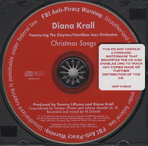 Diana Krall Christmas Songs CD album (CDLP) US DKRCDCH382902