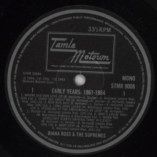 Diana Ross & The Supremes 1961-64 Early Years + Shrink vinyl LP album (LP record) UK D/SLPEA742929