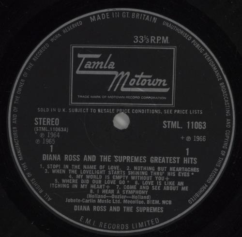 Diana Ross & The Supremes Greatest Hits - 1st - EX vinyl LP album (LP record) UK D/SLPGR330762