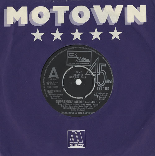 Diana Ross & The Supremes Supremes Medley 7" vinyl single (7 inch record / 45) UK D/S07SU459339