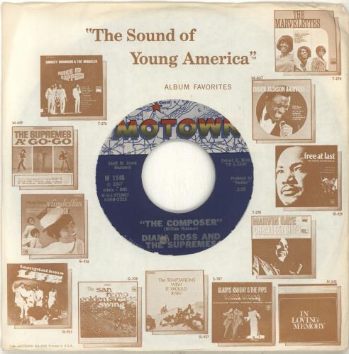 Diana Ross & The Supremes The Composer 7" vinyl single (7 inch record / 45) US D/S07TH702224
