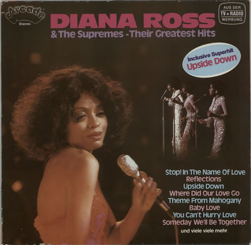 Diana Ross & The Supremes Their Greatest Hits vinyl LP album (LP record) German D/SLPTH630416