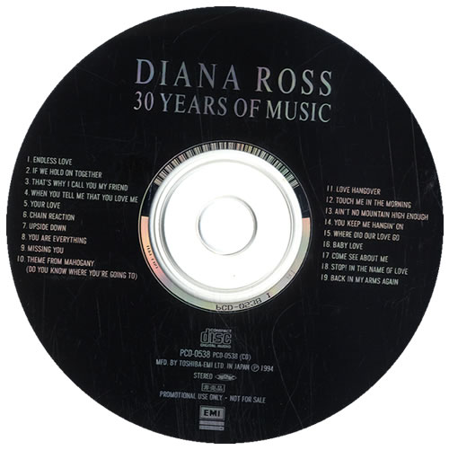 Diana Ross 30 Years Of Music CD album (CDLP) Japanese DIACDYE147164