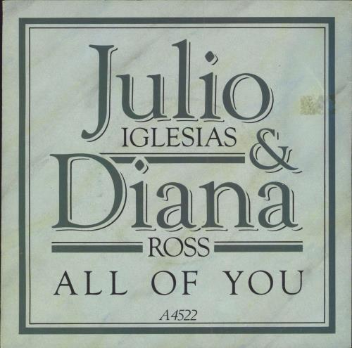 Diana Ross All Of You - Title sleeve 7" vinyl single (7 inch record / 45) UK DIA07AL788258