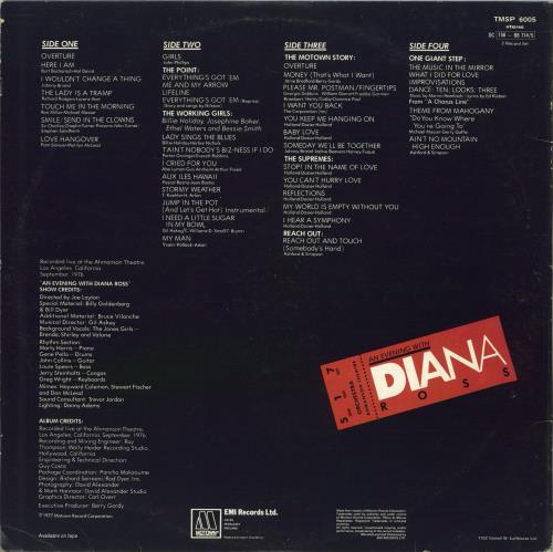 Diana Ross An Evening With Diana Ross - EX 2-LP vinyl record set (Double LP Album) UK DIA2LAN771328