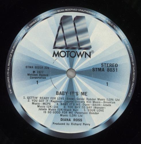 Diana Ross Baby It's Me - EX vinyl LP album (LP record) UK DIALPBA604030