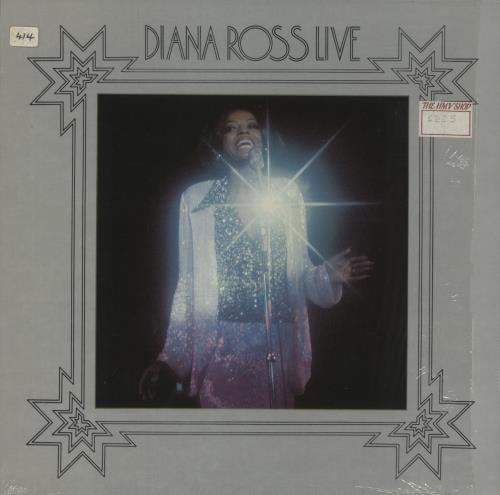 Diana Ross Diana Ross Live - Shrink vinyl LP album (LP record) UK DIALPDI875456