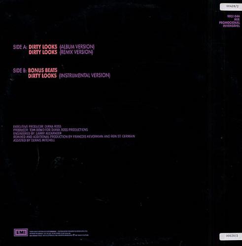 Diana Ross Dirty Looks 12" vinyl single (12 inch record / Maxi-single) Brazilian DIA12DI235912