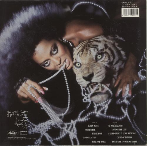 Diana Ross Eaten Alive vinyl LP album (LP record) UK DIALPEA238613