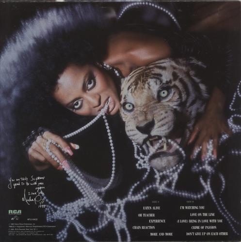 Diana Ross Eaten Alive vinyl LP album (LP record) US DIALPEA879889