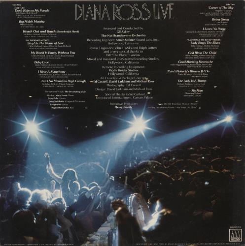 Diana Ross Live At Caesars Palace vinyl LP album (LP record) Japanese DIALPLI875283