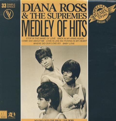 Diana Ross Medley Of Hits 12" vinyl single (12 inch record / Maxi-single) French DIA12ME203267