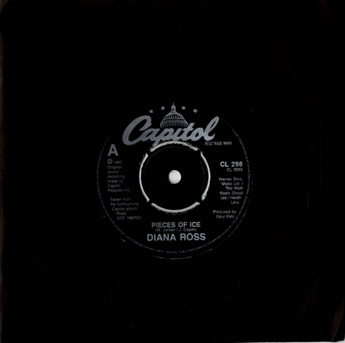 Diana Ross Pieces Of Ice 7" vinyl single (7 inch record / 45) UK DIA07PI94049