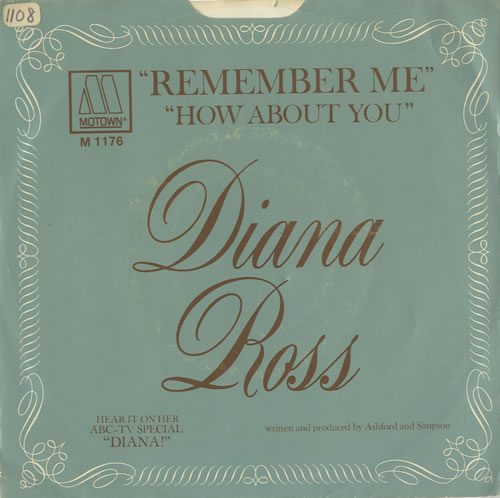 Diana Ross Remember Me 7" vinyl single (7 inch record / 45) US DIA07RE457075