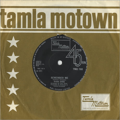 Diana Ross Remember Me 7" vinyl single (7 inch record / 45) UK DIA07RE459323